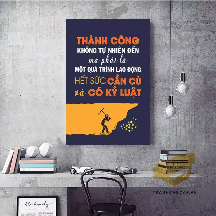Tranh Mica động lực lửa sáng tạo AZ1-1304 trong không gian làm việc