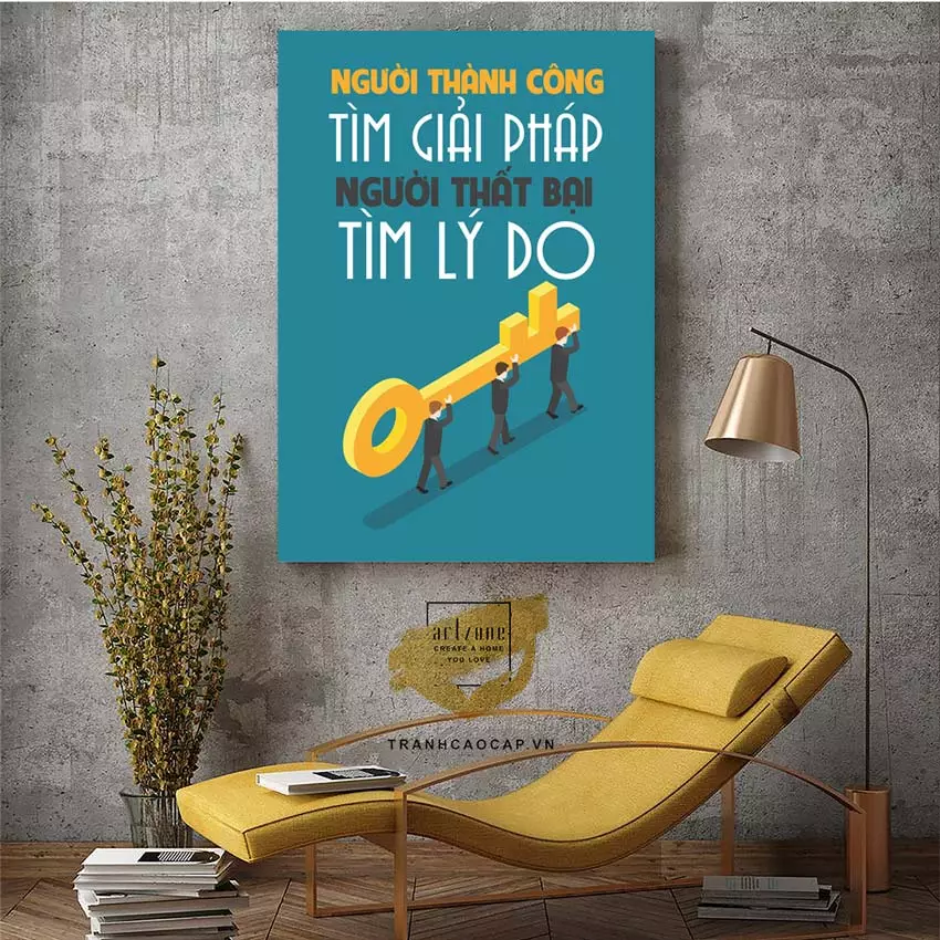 Kết hợp tranh Động Lực Lửa với các vật trang trí khác