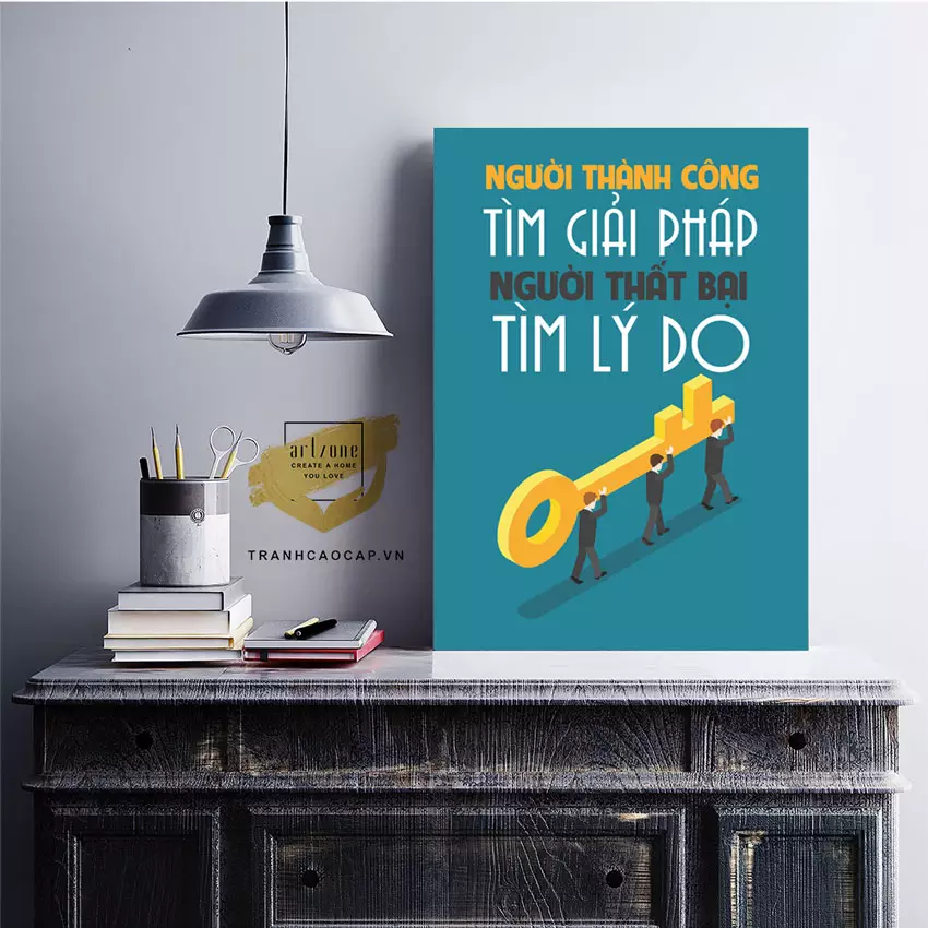 Tranh Động Lực Lửa - Lựa chọn hoàn hảo cho văn phòng