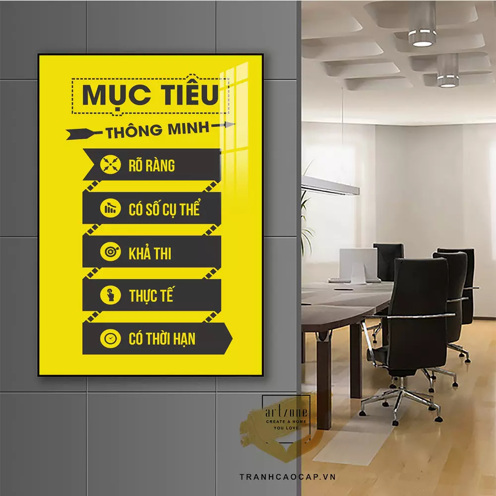 Một bức tranh động lực lửa có thể tạo điểm nhấn cho không gian