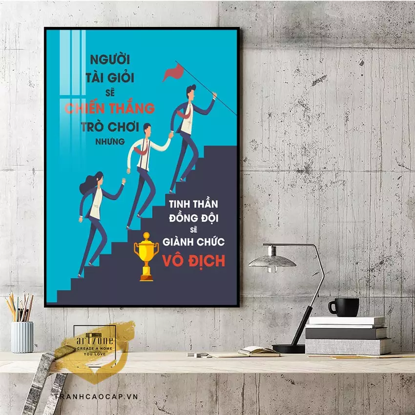 Ưu điểm của tranh mica động lực lửa trong trang trí văn phòng