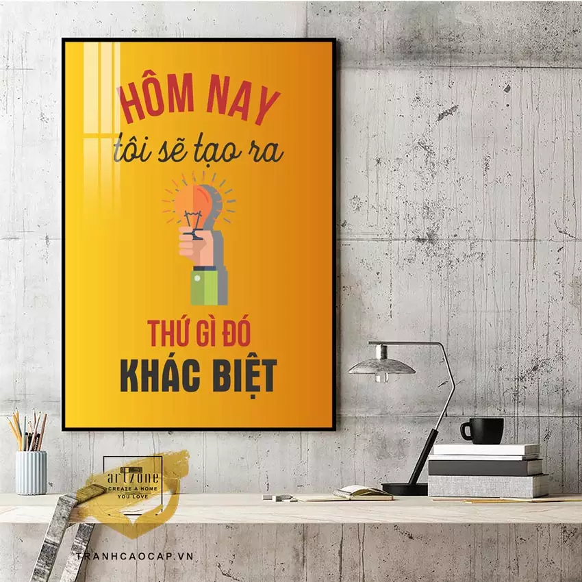Tranh Động Lực Lửa Uy Tín kích thước 40x60cm