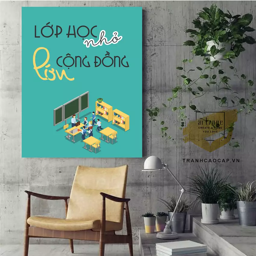 Gợi ý vị trí treo tranh mica động lực trong văn phòng