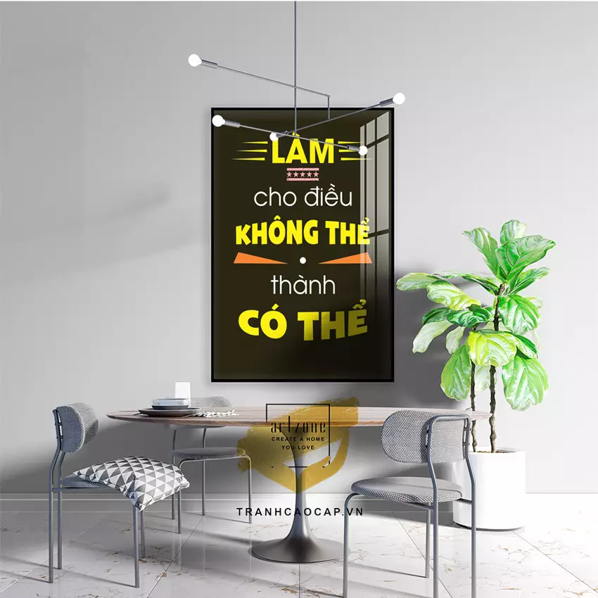 Bố cục tinh tế của tranh Mica động lực Ben