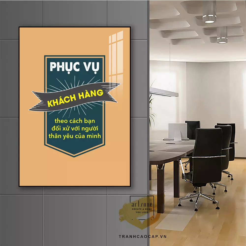 Tranh mica động lực treo văn phòng tạo không gian làm việc chuyên nghiệp
