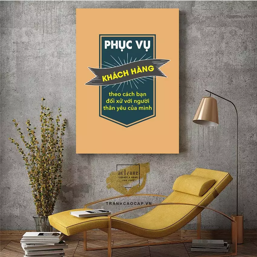 Tranh mica động lực treo văn phòng với nhiều kích thước lựa chọn