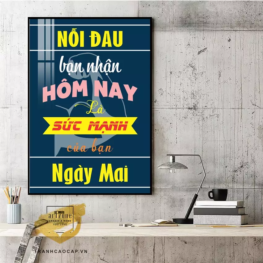 Tranh mica động lực giúp cải thiện không gian làm việc