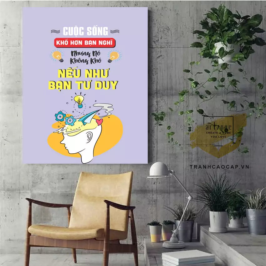 Tranh mica động lực AZ1-1323 mang đến không gian làm việc chuyên nghiệp và cảm hứng