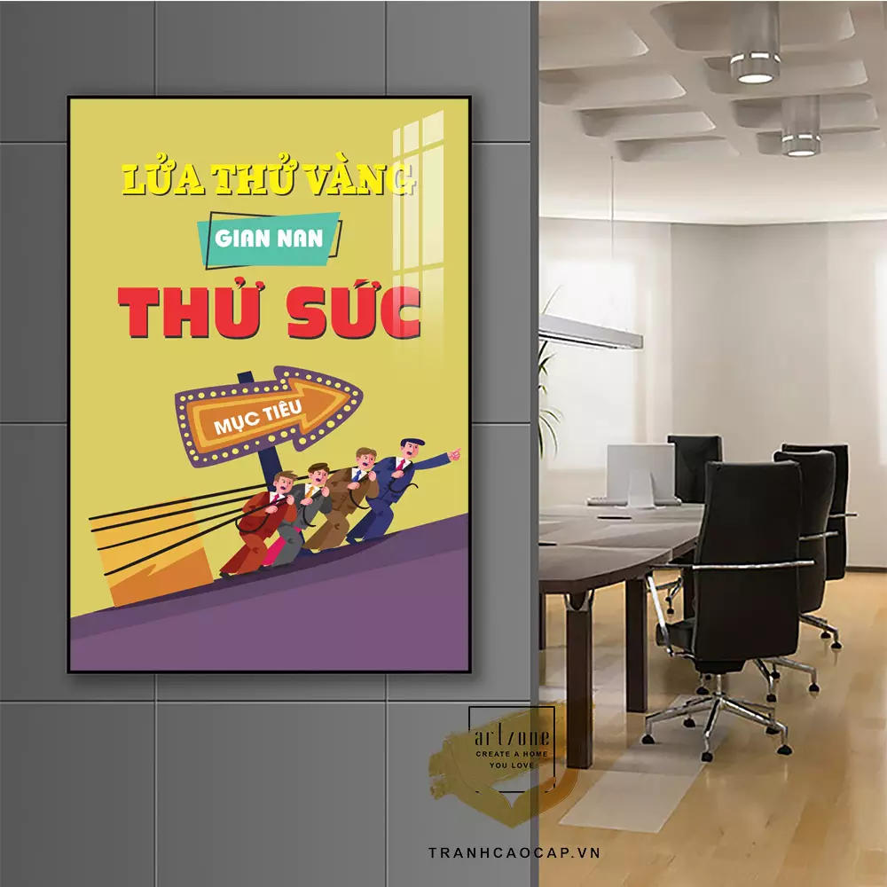 Chọn kích thước tranh phù hợp cho từng không gian văn phòng