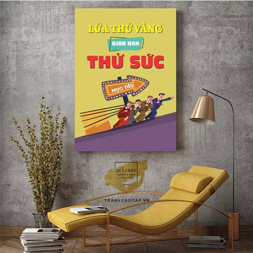 Kết hợp tranh Mica với các yếu tố trang trí khác