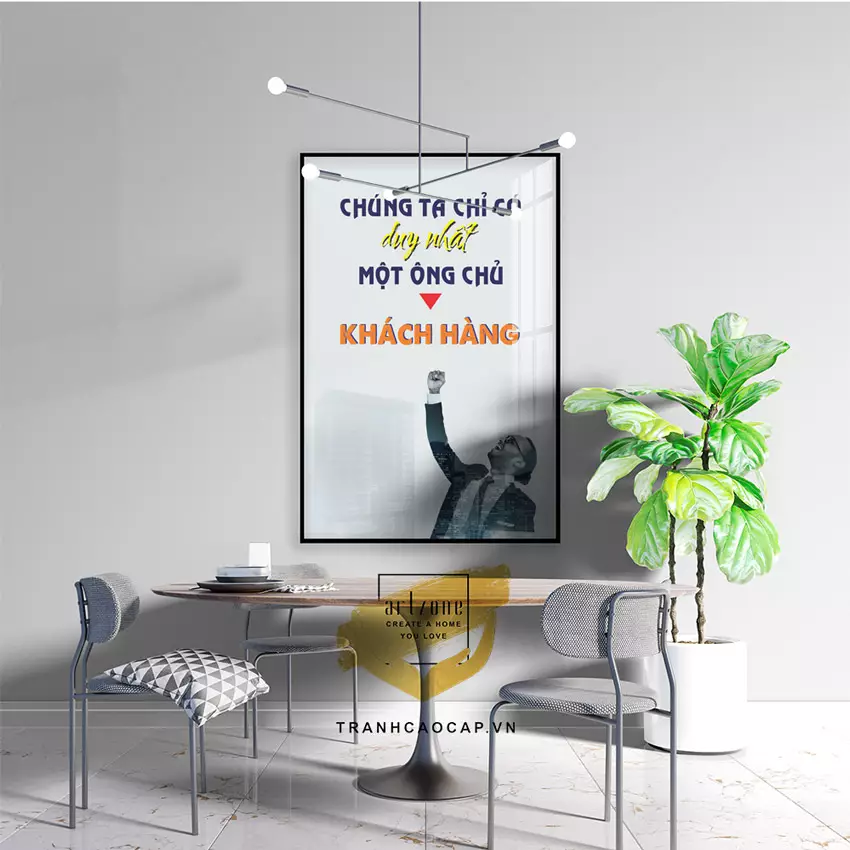 Tranh mica động lực làm việc
