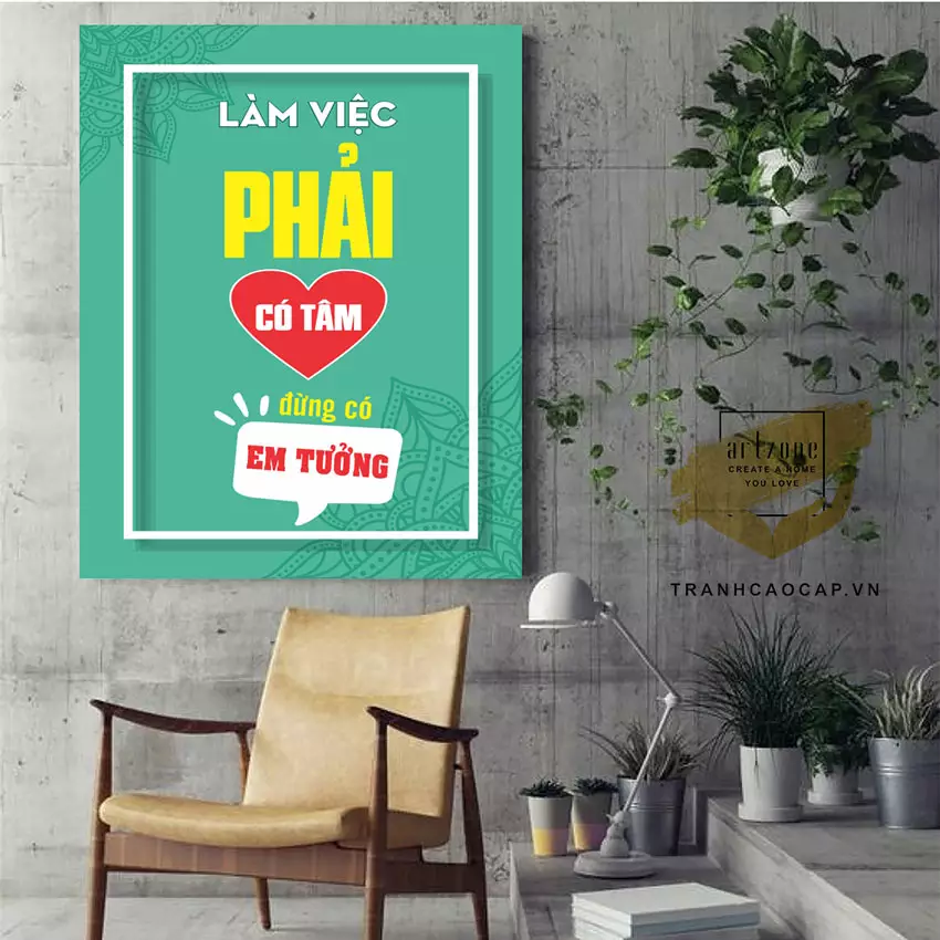 Tranh mica động lực cho văn phòng hiện đại