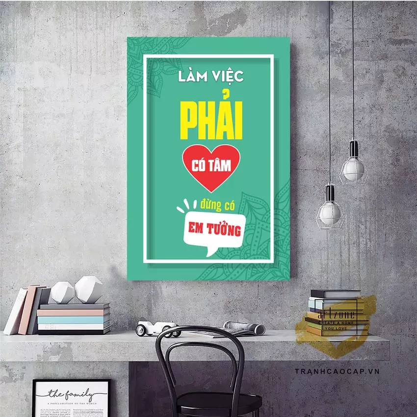 Tranh mica động lực trang trí phòng học