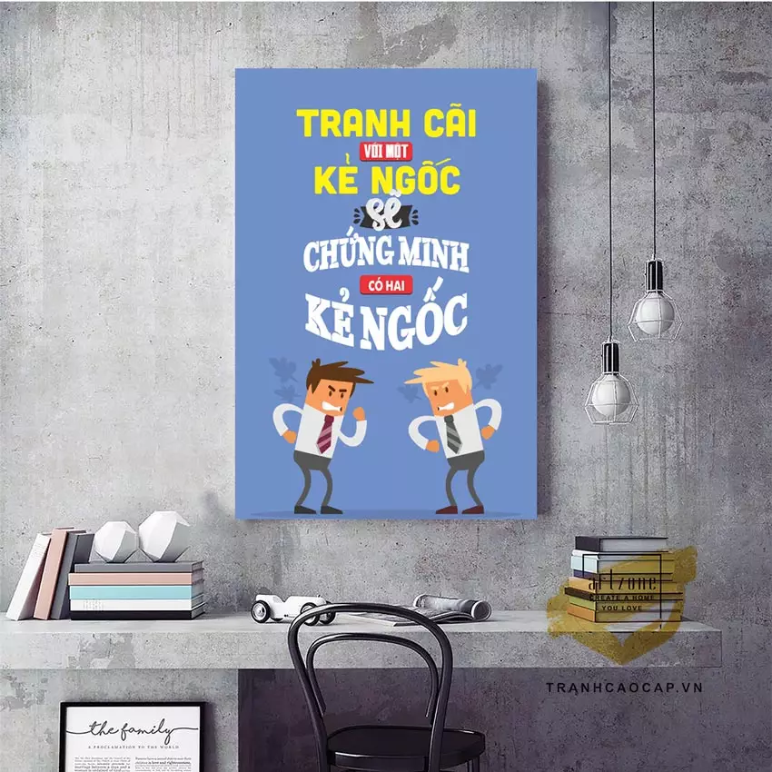 Tranh mica trong khu vực hành lang