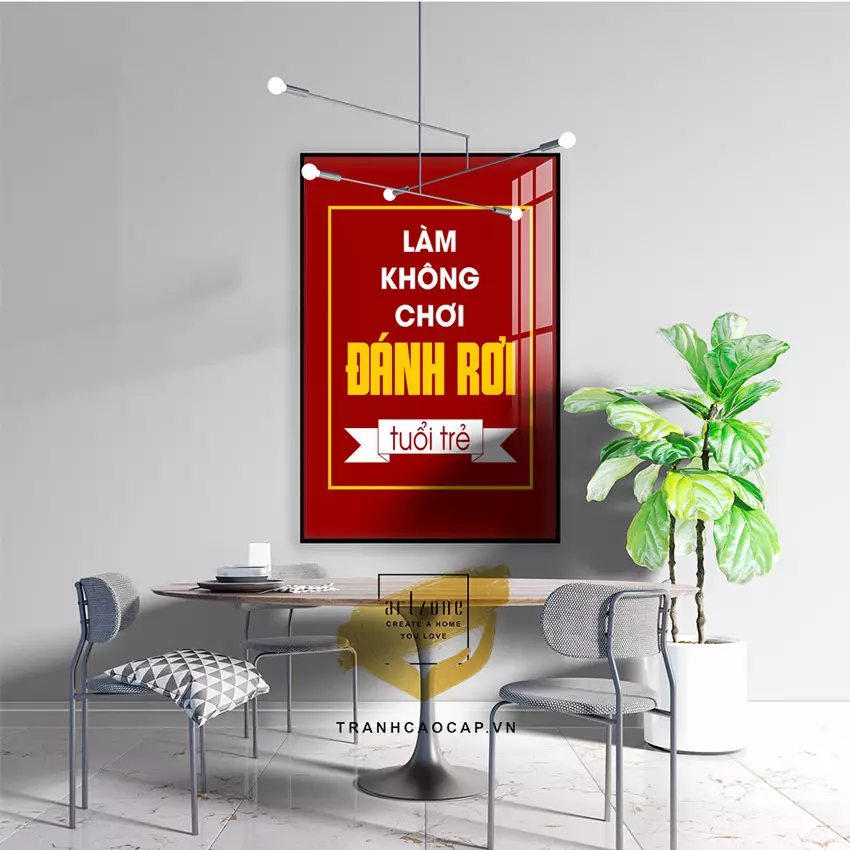Bức tranh động lực AZ1-1233 với gam màu tươi sáng
