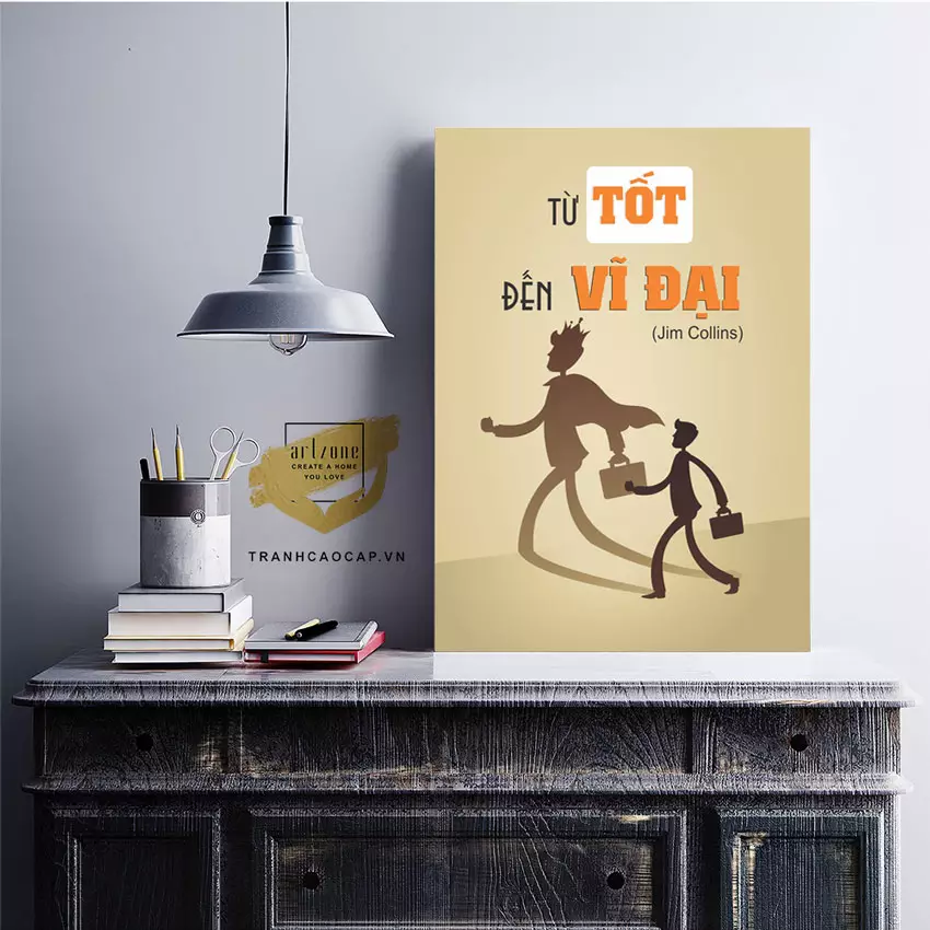 Tranh mica động lực nhẹ nhàng – lựa chọn hoàn hảo cho văn phòng hiện đại
