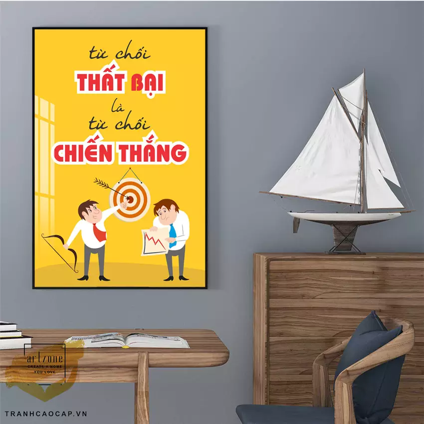Lỗi thường gặp khi treo tranh quá cao so với tầm mắt
