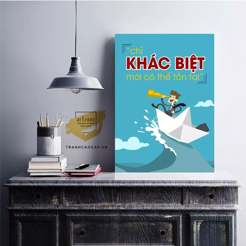 Tranh mica động lực - lựa chọn hoàn hảo cho văn phòng
