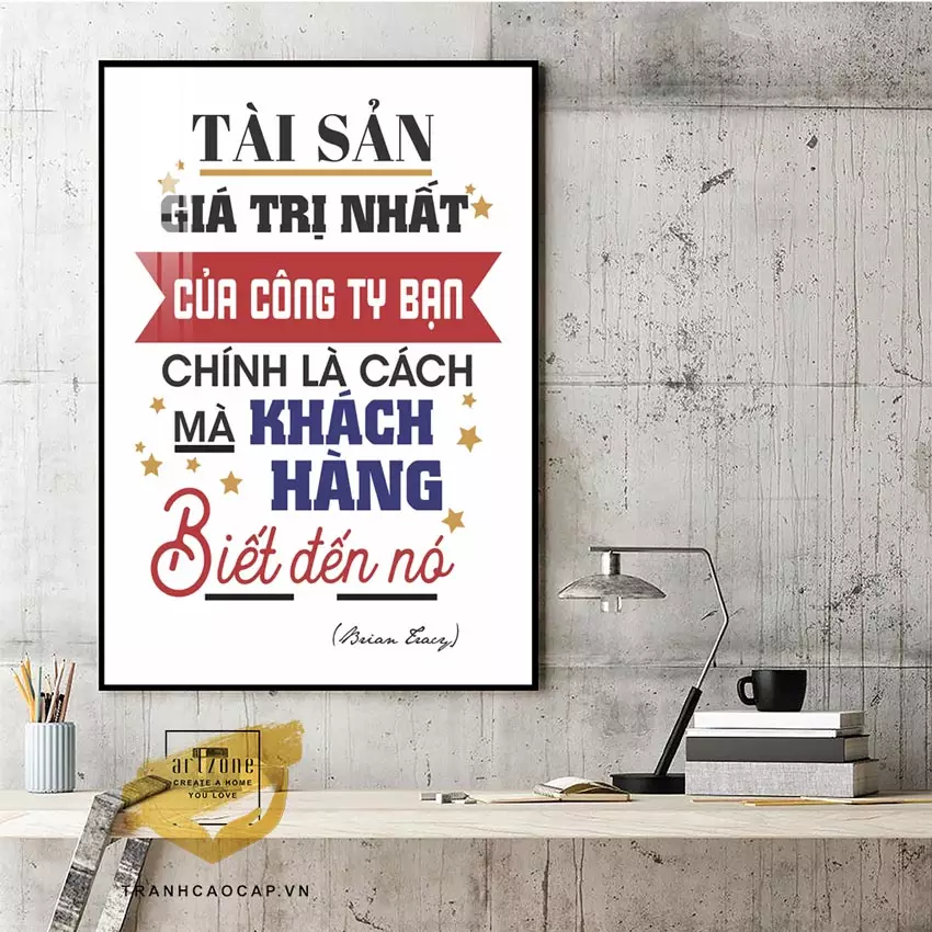 Tranh mica tạo động lực làm việc