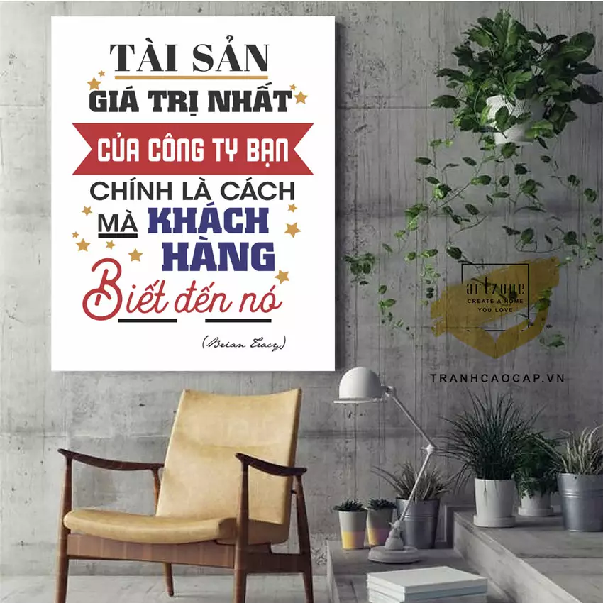 Không gian làm việc chuyên nghiệp với tranh mica