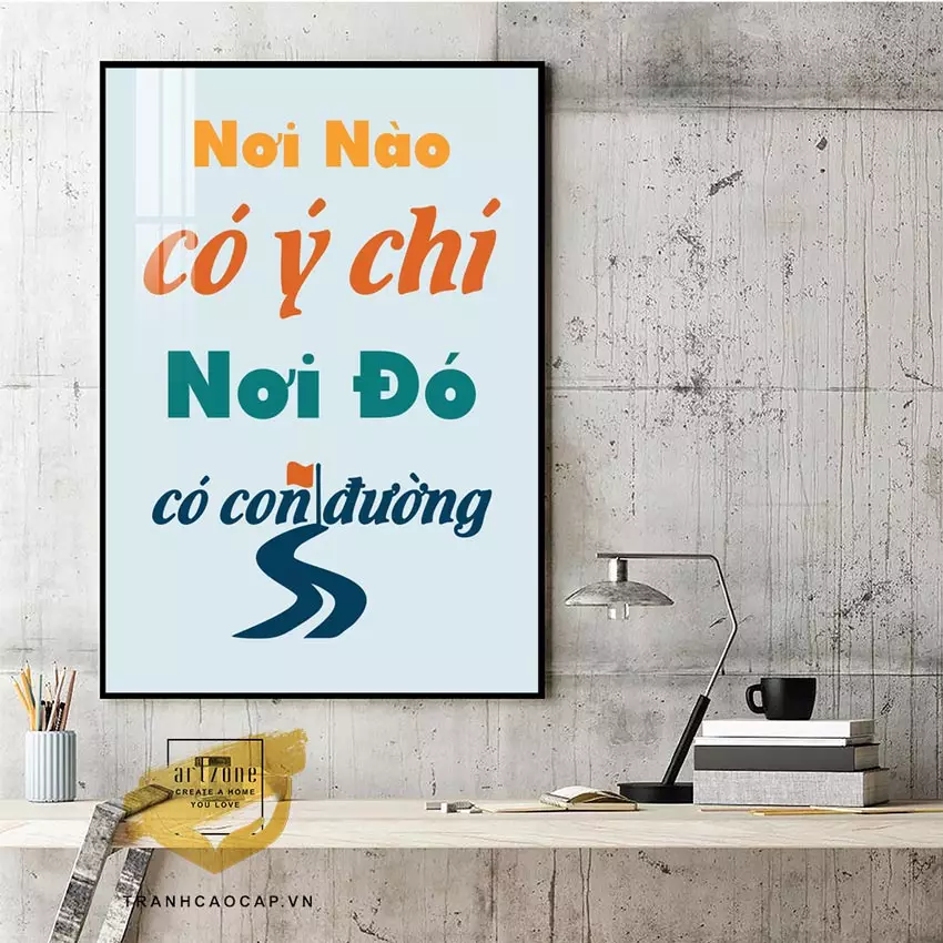 Kích thước tranh phù hợp với không gian văn phòng
