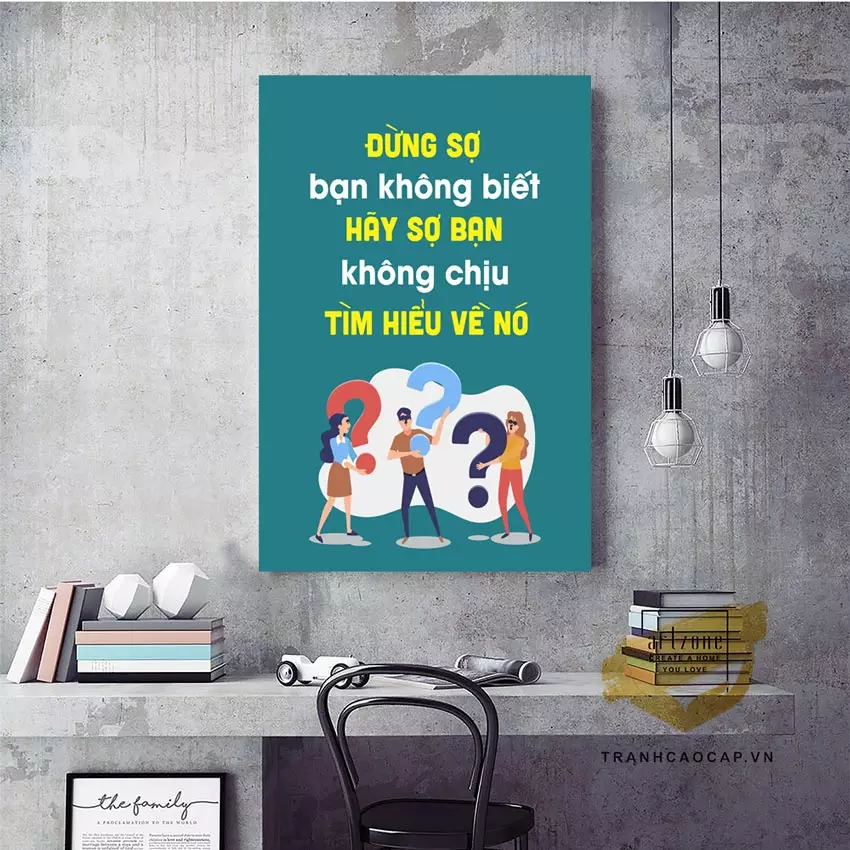 Tranh slogan tiếng Việt cho văn phòng
