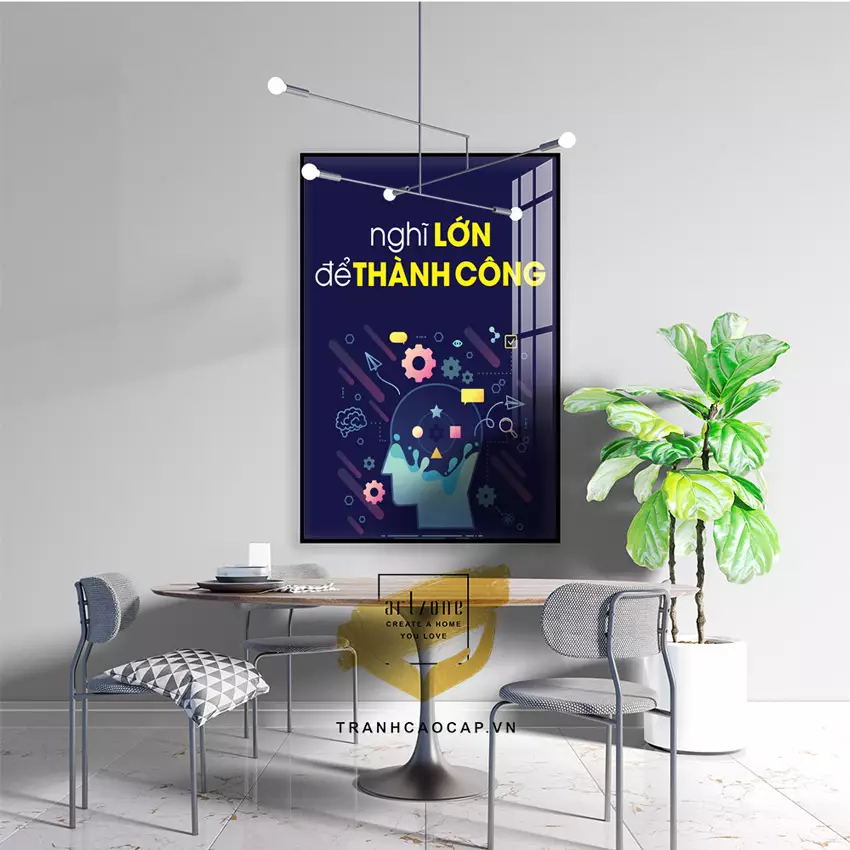 Hình ảnh nhân vật trong tranh động lực trang trí văn phòng