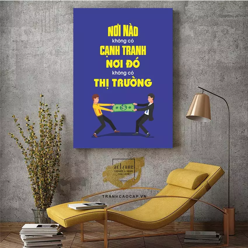 Vị trí treo tranh mica văn phòng