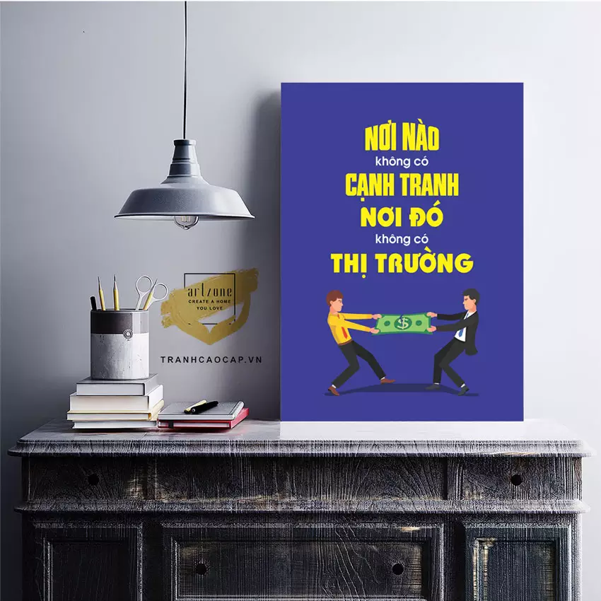 Tranh mica văn phòng động lực