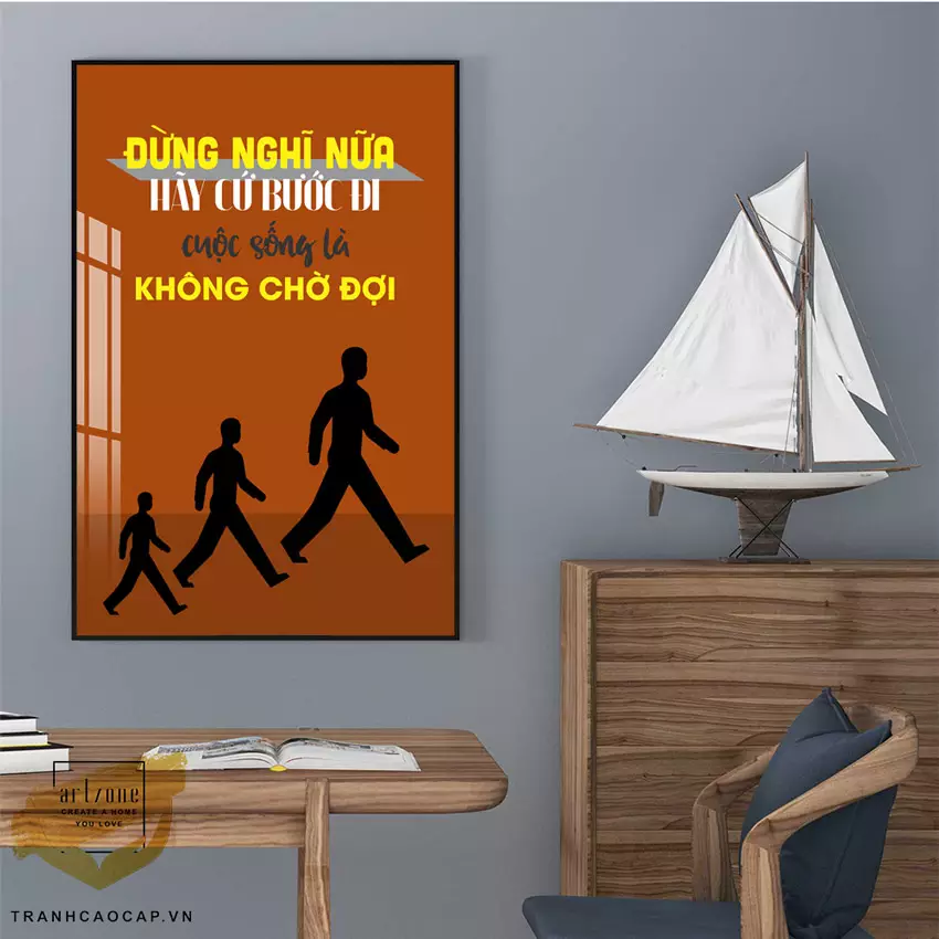 Vị trí treo tranh ảnh hưởng đến thẩm mỹ