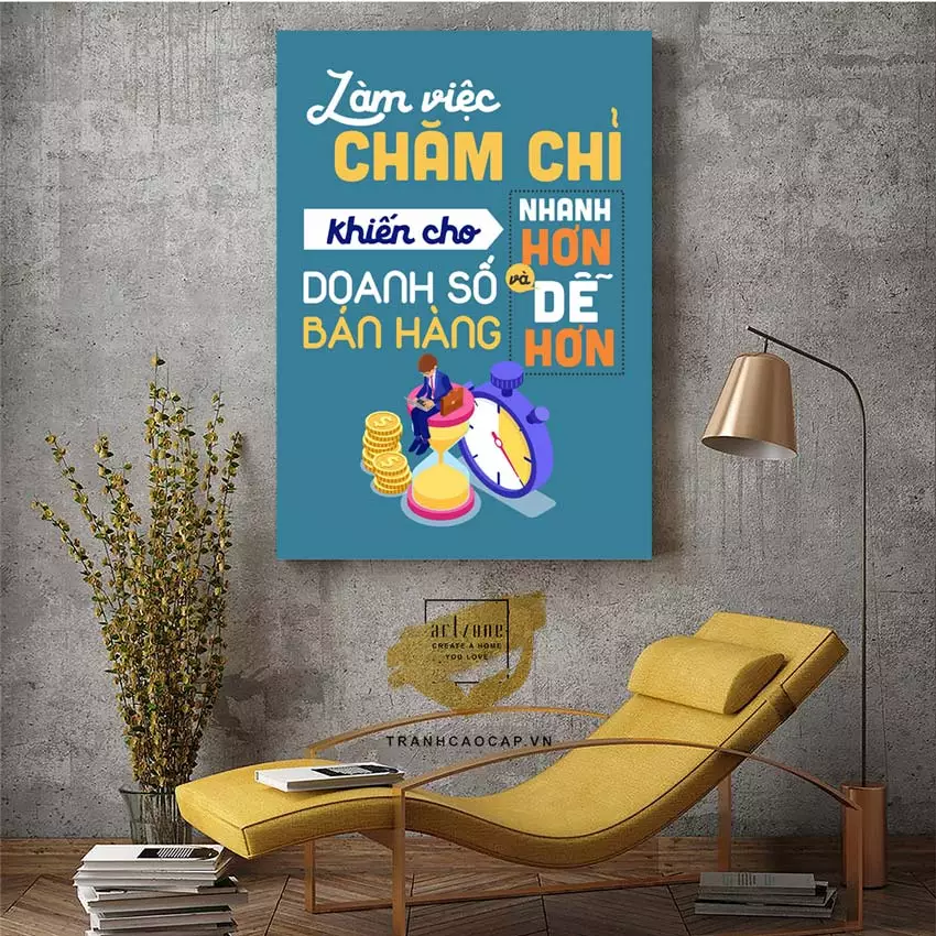 Tranh Mica slogan tạo động lực AZ1-1342 phù hợp với nhiều không gian