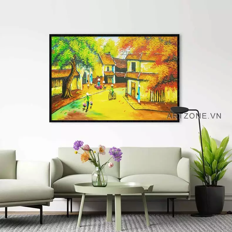 Tranh Hà Nội Xưa và yếu tố phong thủy