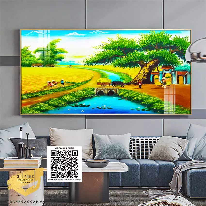 Kích thước tranh phù hợp với không gian