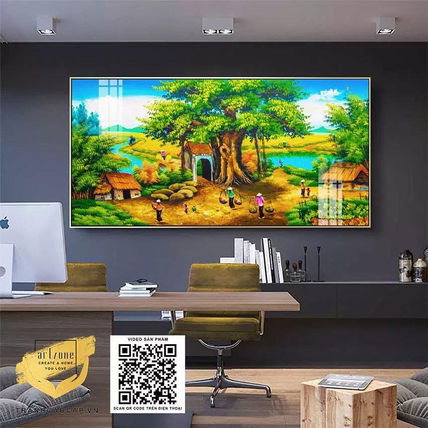 Kích thước tranh không cân xứng với không gian