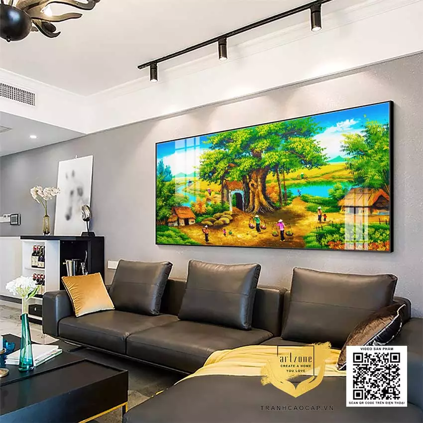 Bỏ qua yếu tố ánh sáng trong trang trí tranh