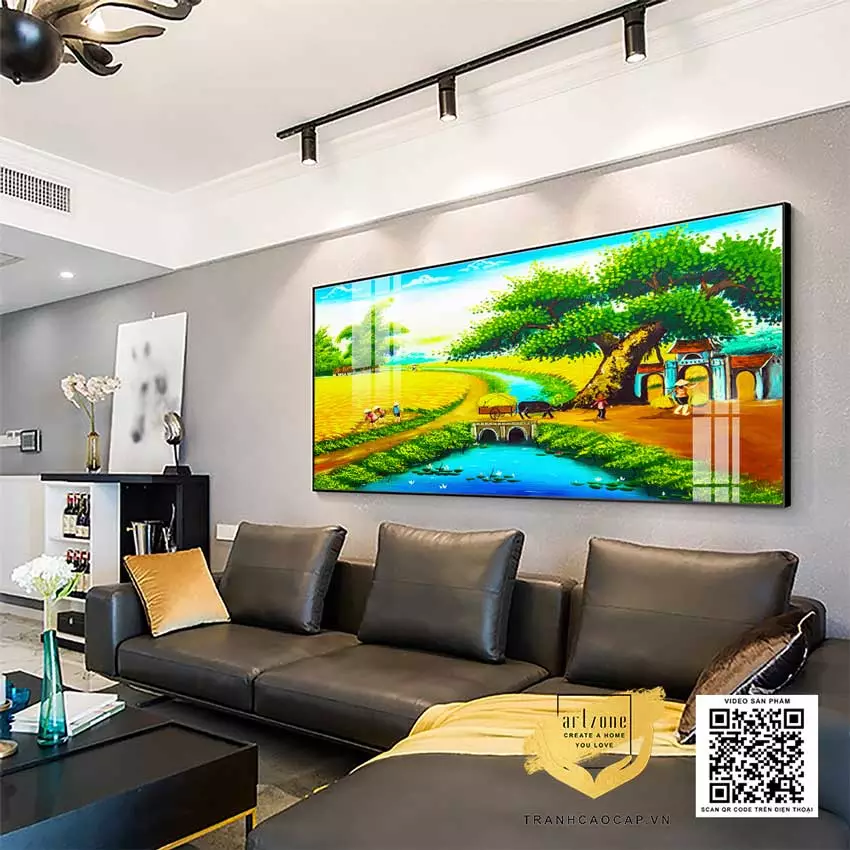 Sự hài hòa giữa tranh và nội thất