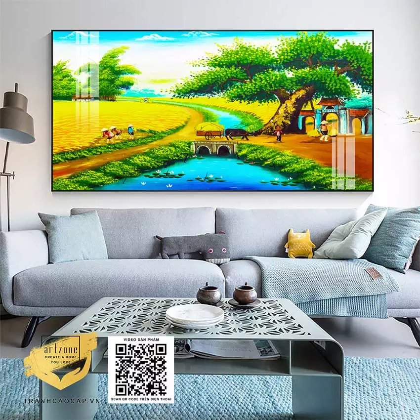 Ánh sáng tôn vinh vẻ đẹp của tranh