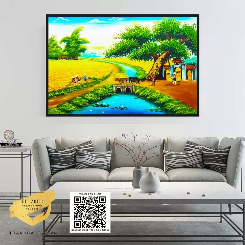 Sự cân đối trong việc treo tranh