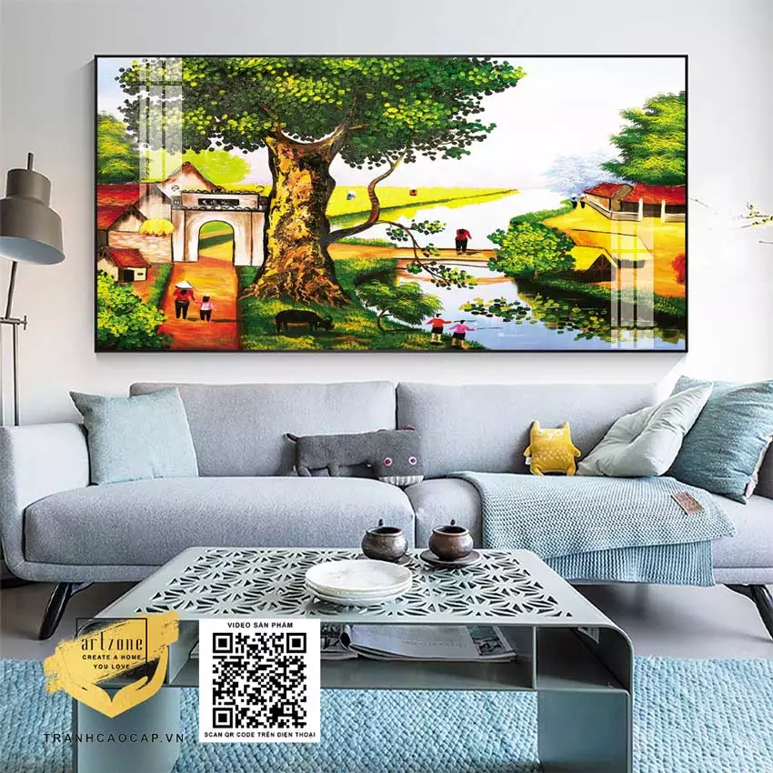 Tranh tạo điểm nhấn nghệ thuật cho không gian