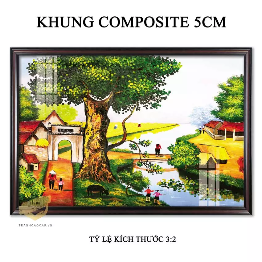 Tranh Làng Quê Việt Nam Chất Lượng Cao