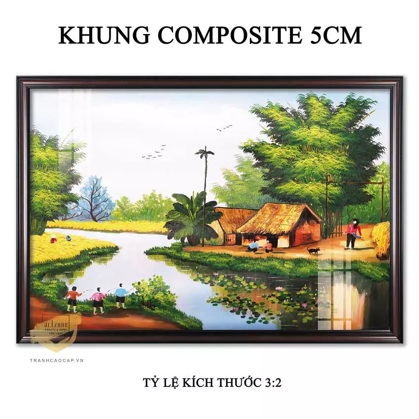 Hướng dẫn treo tranh làng quê đúng cách