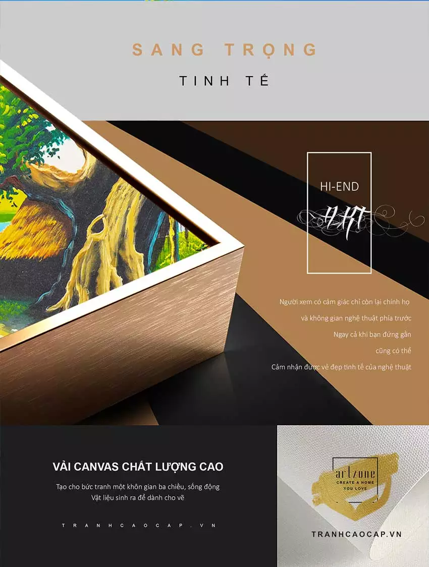 Tranh làng quê Việt Nam góc nhìn tổng quan