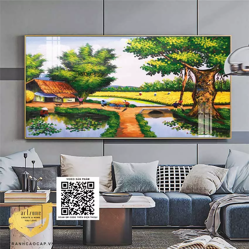 Bố cục tranh hợp lý tạo sự hài hòa cho không gian