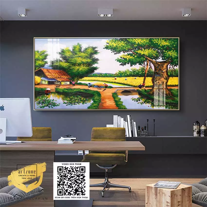 Ánh sáng phù hợp tôn vinh vẻ đẹp của tranh