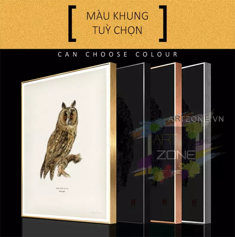 Tranh động vật mica AZ1-0110-MICA