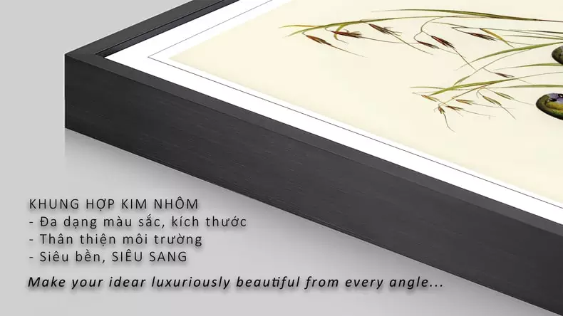 Không gian sống sang trọng với tranh chim Neophema Pulchella