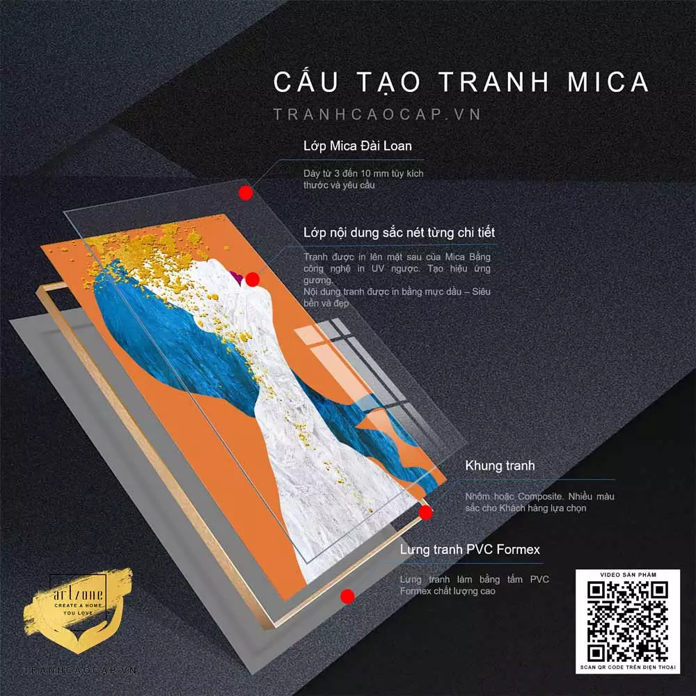 Tranh chân dung thiếu nữ Mica AZ1-0756-MICA