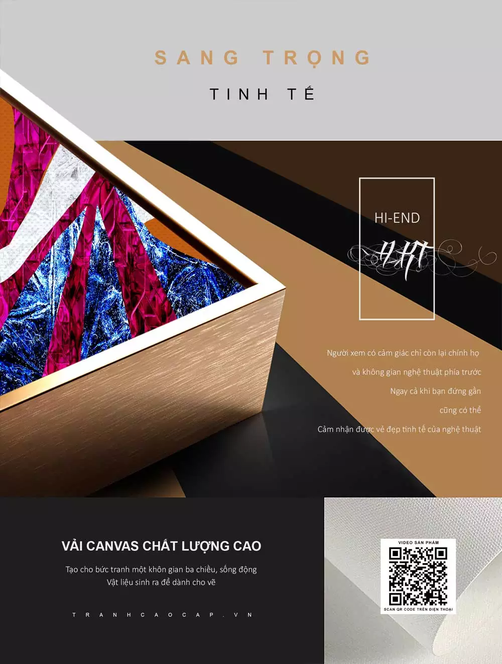 Tranh mica chân dung phong cách hiện đại