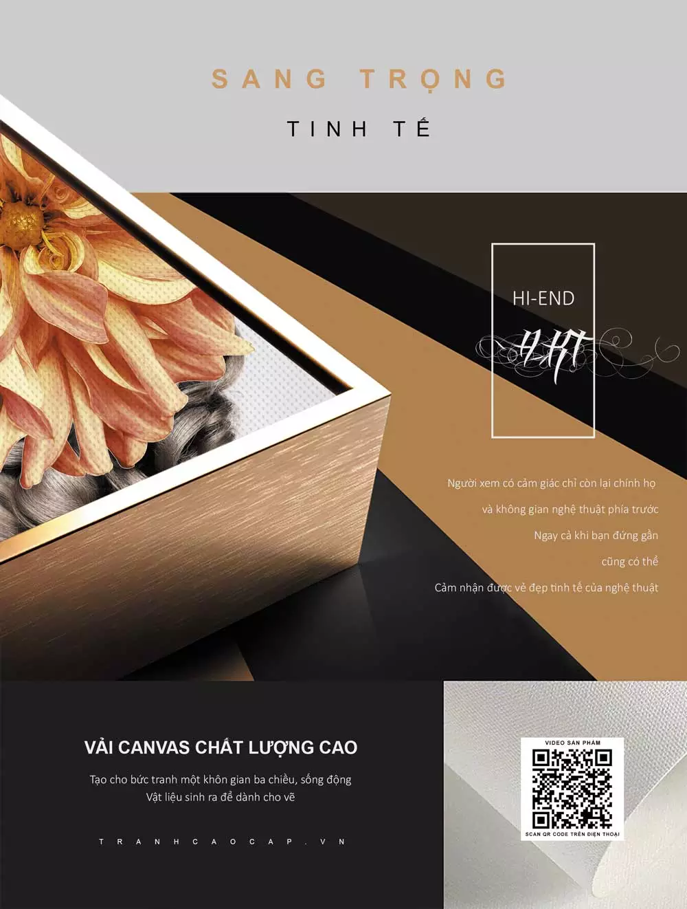 Tranh chân dung thiếu nữ mica AZ1-0831 series khung nhôm