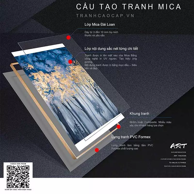 Mẫu Tranh Mica AZ3-0221